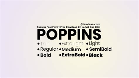 ️ Customize your own preview on FFonts. . Download poppins font